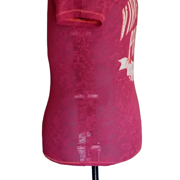 G for her By Alyssa Milano Virginia Tech Pride Hokies Shirt Maroon Orang… - Picture 3 of 12